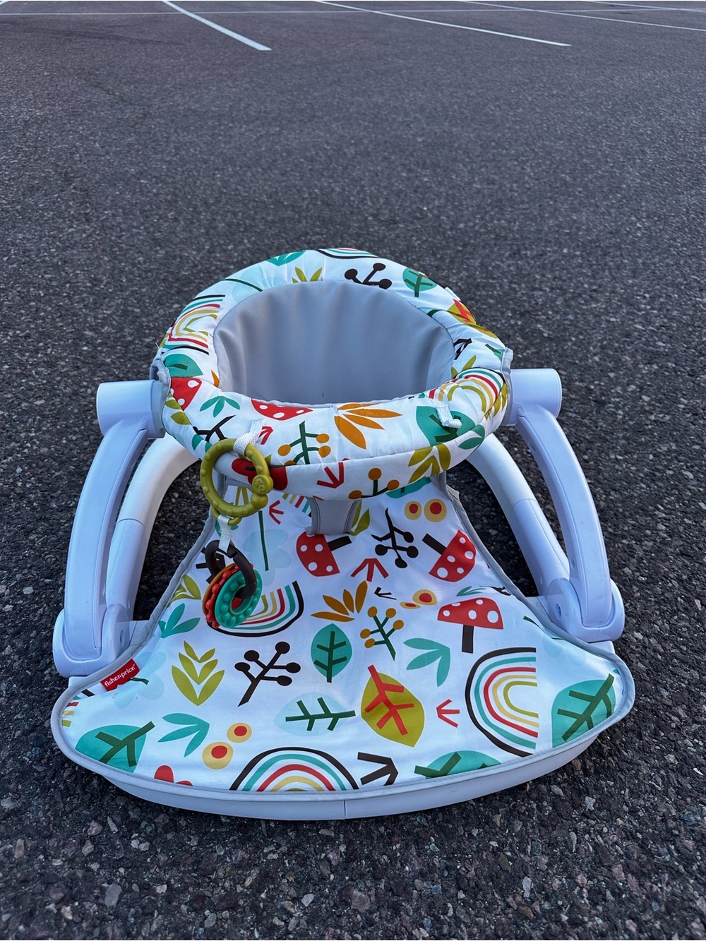 Colorful Forest Print Baby Floor Seat barely used